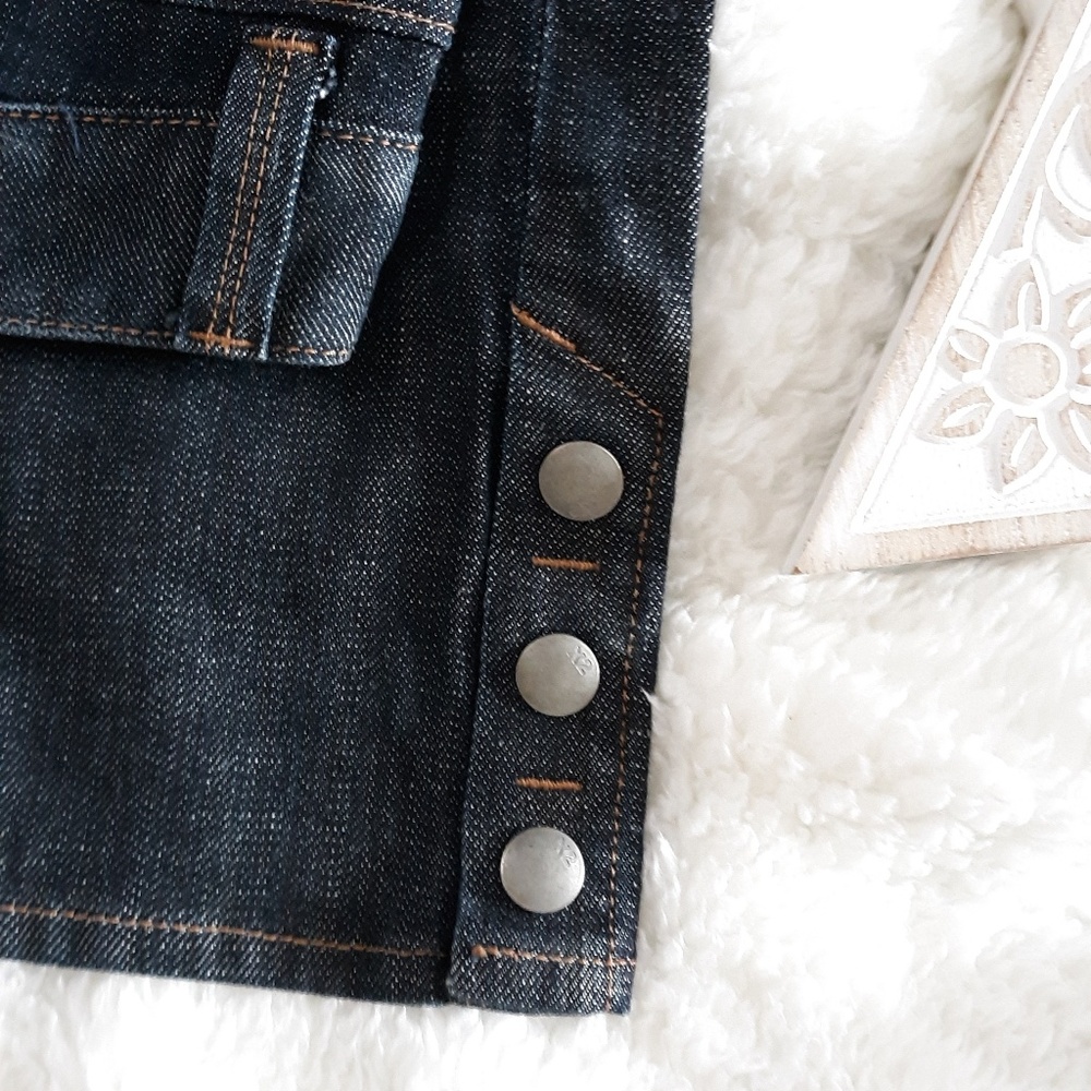 X2 Low Rise Crop Dark Wash Denim Blue Jeans Sz 2 - Picture 8 of 8